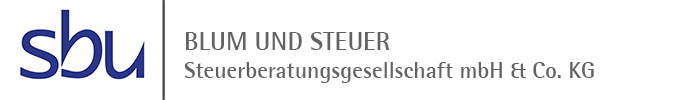 Logo: sbu | BLUM UND STEUER 
Steuerberatungsgesellschaft mbH & Co. KG